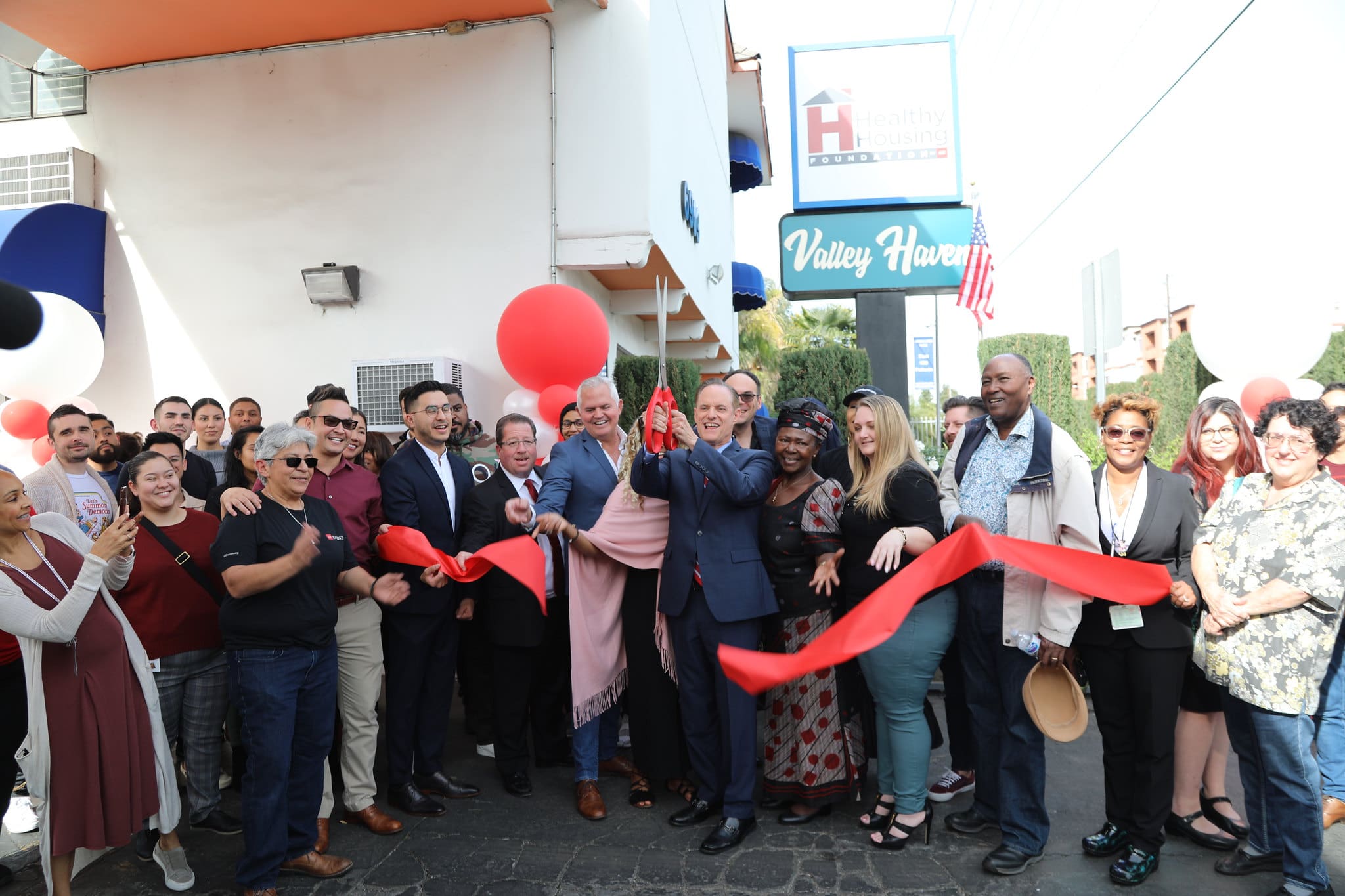 AHF Dedicates 74room Van Nuys Hotel for Homeless Housing AHF